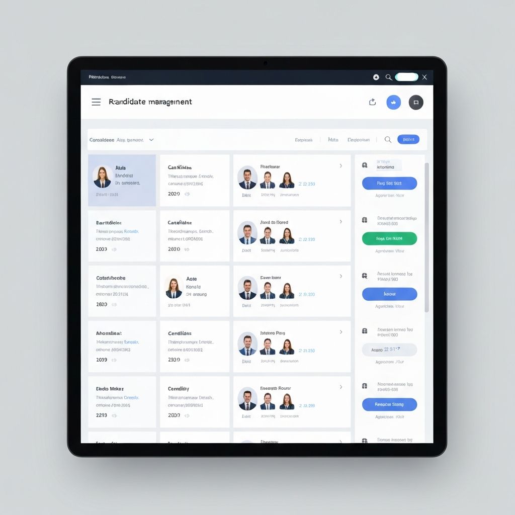 Image of the applicant management dashboard