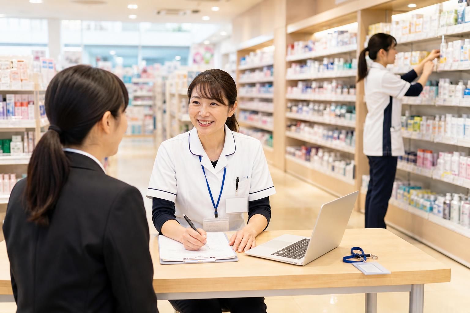 ドラッグストア店舗で働く採用担当者