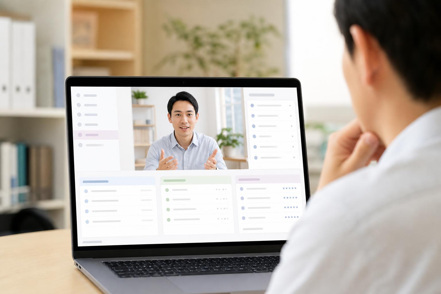 ベトナム人候補者を面接する採用担当者